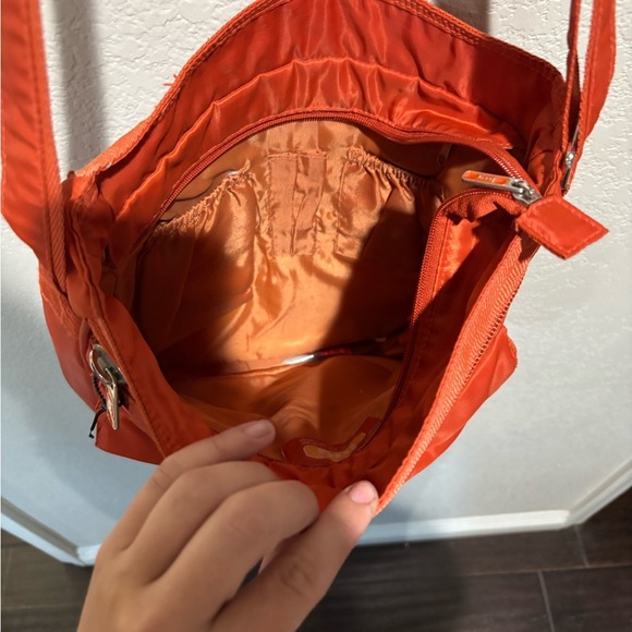 Lug Orange Quilted Crossbody Bag - Picture 5 of 8